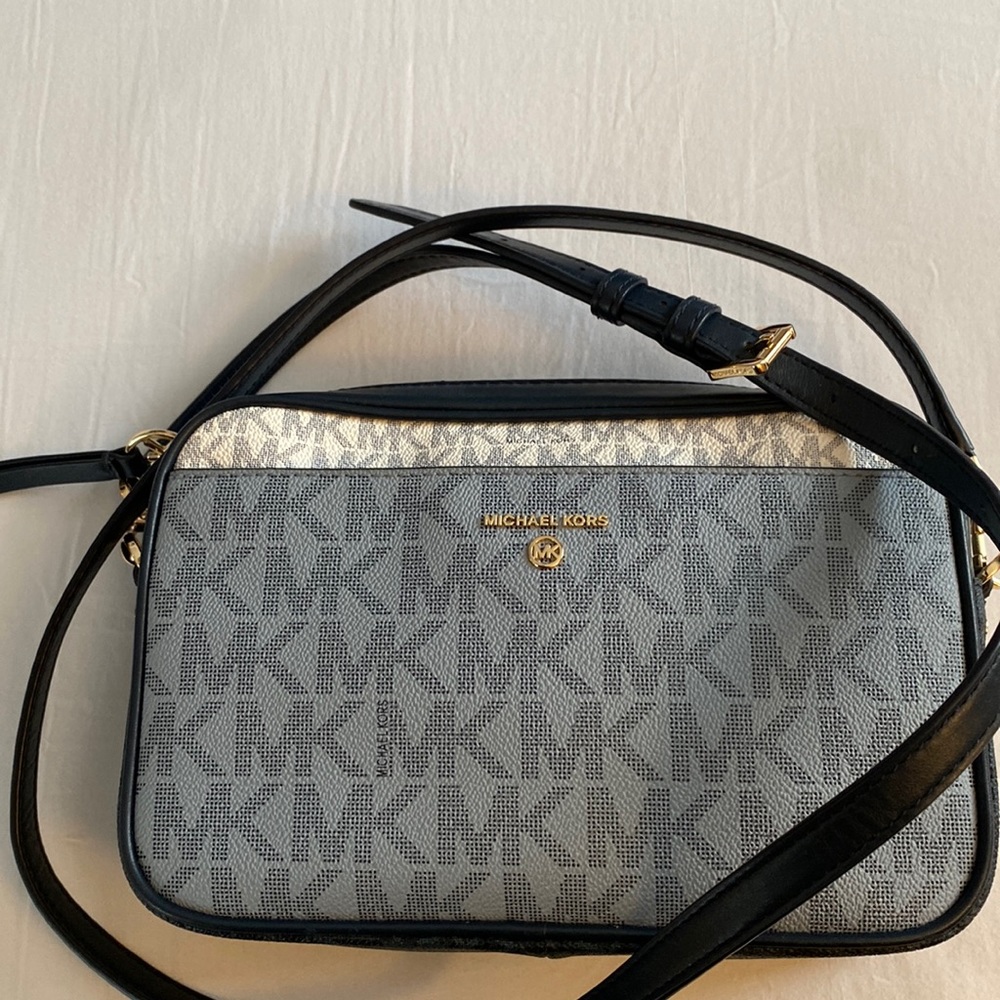 Michael Kors Small Logo Blue Crossbody